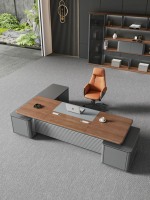 Escritorio Ejecutivo Serie Nake 2400x2000x760 NK-8008 Muebles de Oficina Modernos OEM/ODM, tamaño, color y logotipo personalizables