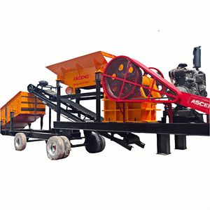 P400x600 p500x750 डीजल संचालित मोबाइल जबड़े क्रशर के साथ पेबल खनन के लिए कंपन स्क्रीन - Product Image 1