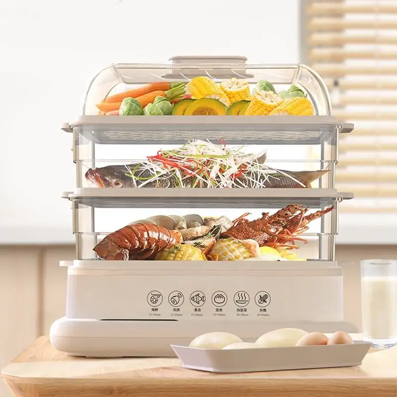 2023 cozinha vegetal elétrica vapor fogão comida steamer