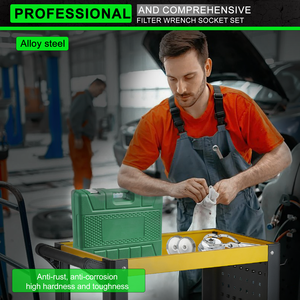 Jeu de clés à filtre de 31 pièces, robustes, chromées, pour usage en <span class=keywords><strong>garage</strong></span> - Product Image 5