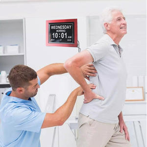 Réveil numérique à grand écran LED de 8 pouces <span class=keywords><strong>pour</strong></span> la perte de mémoire, la maladie d'<span class=keywords><strong>Alzheimer</strong></span>, la démence, calendrier numérique, horloge de jour - Product Image 3