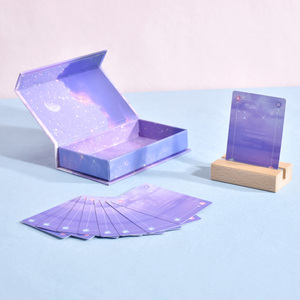 Tarjetas de Afirmaciones Motivacionales para el Cuidado Personal con Soporte de Madera, Tarjetas de Felicitación Personalizadas con Frases Positivas, Set de Regalo para el Bienestar Femenino - Product Image 4