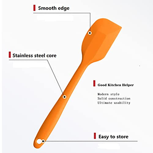 Spatule en silicone de qualité alimentaire résistante à la chaleur, 3 pièces, antiadhésive, outil de pâtisserie pour gâteau, crème, beurre, mélange, ustensile de cuisine - Product Image 3