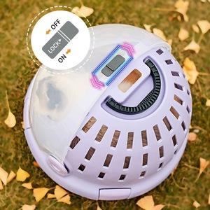 Comodo Letto Portatile a Cupola per Gatti e Cani di Piccola Taglia, Nido da <span class=keywords><strong>Viaggio</strong></span> Portatile con Peluche per Riposo Interno o Gite all'Aperto - Product Image 1