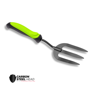 Forca da Giardino a 3 Denti in Acciaio al Carbonio Resistente 551044 con Impugnatura in Gomma Morbida per Diserbo, Coltivazione e Aerazione del Terreno - Product Image 1