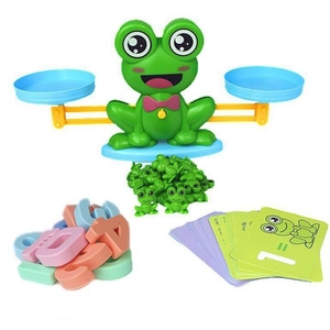 Montesssori Balance Scale gioco conteggio e gioco di matematica divertimento <span class=keywords><strong>Frog</strong></span> Balance <span class=keywords><strong>Game</strong></span> - Product Image 6
