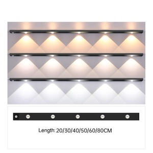 ไฟ LED เซ็นเซอร์ตรวจจับความเคลื่อนไหวอัจฉริยะ แถบไฟ LED แม่เหล็ก ไฟตรวจจับการเคลื่อนไหวสำหรับตู้ ไฟบรรยากาศในร่มแบบชาร์จไฟได้ - Product Image 4