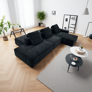 カスタムメイド 張地 セクショナルソファセット リビングルーム家具 北欧モダンデザイン 高級工場製 快適 - Product Image 2