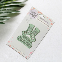 Matrices de découpe en métal motif chaussette de Noël pour scrapbooking, fabrication de cartes de fêtes DIY, pochoir de gaufrage en acier