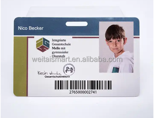 Tessere identificative personalizzate in PVC all'ingrosso con chip NFC RFID EM4305 per studenti e dipendenti con <span class=keywords><strong>foto</strong></span> - Product Image 5