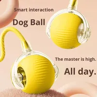Vente en gros de jouets pour animaux de compagnie écologiques et tendance, 7 couleurs, rechargeables par USB, interactifs, en plastique et silicone, pour chats et chiens, durables et résistants à la mastication