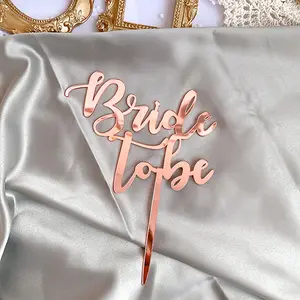 Plug anal en acrylique pour future mariée, pour future mariée, gâteau de fête, en acrylique