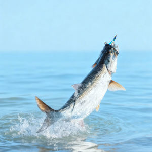 6/0 #   Señuelo de Pesca con Mosca Tarpon Streamers para Lubina/Tarpon/Chubasquero/Trevally <span class=keywords><strong>Gigante</strong></span>, Pesca con Mosca con Anzuelos de Acero Inoxidable - Product Image 6