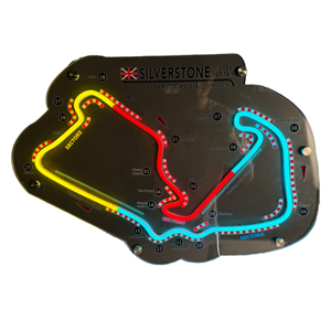 2025 personalizzabile Silverstone circuito Neon LED segno di luce IP67 Rating argento Logo auto con temperatura colore corpo acrilico - Product Image 1