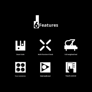 <span class=keywords><strong>MIDIPLUS</strong></span> ค้อน Fatar แบบมีน้ำหนักมาก X8Hiii 88คีย์สำหรับผู้เริ่มต้นการจัดเรียงแบบดิจิตอลตัวควบคุมการชาร์จ USB - Product Image 4