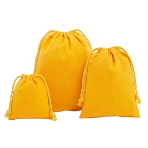 Sacs cadeaux en coton bio personnalisés, écologiques, petits, en toile, avec cordon de serrage et logo personnalisé, vente en gros - Product Image 1