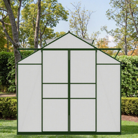 Kit de serre préfabriquée modulaire, panneaux en polycarbonate résistant aux UV, structure métallique, design écologique, imperméable, montage facile