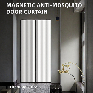 ग्रीष्मकालीन मच्छर विरोधी दरवाजा पर्दा कीट फ्लाई प्रूफ सेल्फ चिपकने वाला स्क्रीन चुंबकीय और मूक घरेलू पर्दे और वाल्व - Product Image 3