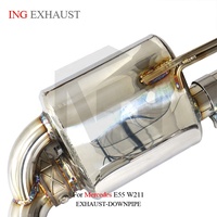 ING SUS304 Échappement arrière à soupapes avec tuyau en Z pour Mercedes E55 AMG W211 M113.990 5.5L 2002-2006 |   Télécommande double embout 70 mm en gros