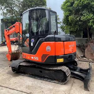 Excavatrice d'occasion en bon état Hitachi ZX55 du Japon, mini-excavatrice Hitachi ZX55/ZX55U/ZX55US/ZX55USR de 5,5 tonnes à vendre - Product Image 6