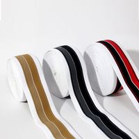 Sangle de canapé en polyester tissé jacquard élastique de 50mm bande de silicone CVC robuste personnalisée pour le sport replier sur 25mm de largeur