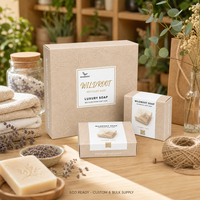 Boîte d'emballage cosmétique en carton mat, matériaux recyclés, motif branche végétale en feuille d'or, impression personnalisée, fermeture magnétique pour