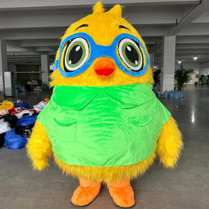 <span class=keywords><strong>Gafas</strong></span> inflables, disfraz de Mascota de <span class=keywords><strong>pollo</strong></span> amarillo, fiesta de cumpleaños, entretenimientos, personaje Animal, conejito, traje de soplado sin batería - Product Image 1