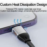 Cable de Carga 3 en 1 Tipo-C de 8 Pines TPE, Carga Rápida Simultánea, Transferencia de Datos de Alta Velocidad para Teléfono Móvil IOS, Computadora Portátil, PC, Cámara