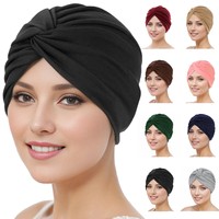 Nouveau 2025, le plus populaire sur les marchés mondiaux : Bonnet indien élégant et élastique, couleur unie personnalisable, polyvalent pour le ski et le cyclisme