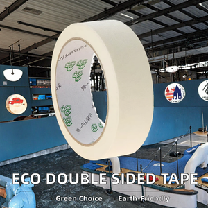 Recycled Biodegradable Pressure Sensitive Single Sided <b>Heat</b>-Resistant Paper Tape Kraft Paper Antistatic for Carton Sealing - Product Image 2