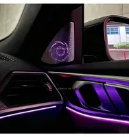 Cache-haut-parleur lumineux pour BMW Série 4 G22 G23 G26 – Kit de mise à niveau de garniture lumineuse pour haut-parleur de montant A – Accessoires automobiles