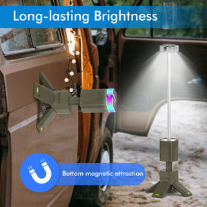 <span class=keywords><strong>Haut</strong></span>-<span class=keywords><strong>parleur</strong></span> 3 en 1, lumière extérieure avec batterie rechargeable de 14000 mAh, trépied télescopique, lampe de travail pour la randonnée et <span class=keywords><strong>le</strong></span> camping - Product Image 4