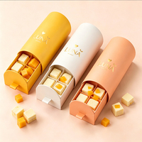 Boîte d'emballage carrée en carton pour macarons et chocolats, style tiroir, boîtes cadeaux en papier coulissantes lisses