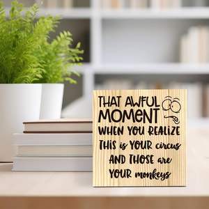 Tarjeta de recordatorio de madera Colegas masculinos y femeninos Agradecen el regalo Suave y la forma simple Ocupa muy poco espacio Adecuado - Product Image 5