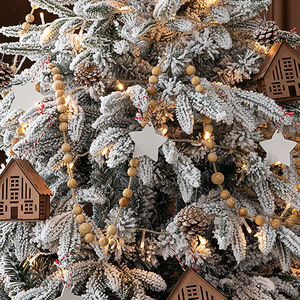 <span class=keywords><strong>Albero</strong></span> <span class=keywords><strong>di</strong></span> <span class=keywords><strong>Natale</strong></span> Artificiale Bianco Innevato con LED <span class=keywords><strong>di</strong></span> Lusso, 5FT/6FT/7FT, in PE e PVC Misto, <span class=keywords><strong>per</strong></span> Decorazioni <span class=keywords><strong>di</strong></span> Case e Hotel - Product Image 5