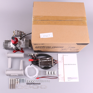 VVRC RCGF 21CCT V2 21cc Dual Cylinder Petrol/<b>Gasoline</b> Engine New Model with Exhaust Pipe for RC Airplane Fixed Wing Made Metal - Product Image 5