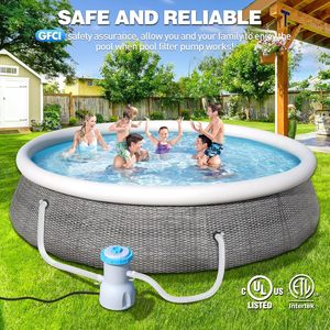 <span class=keywords><strong>Pompe</strong></span> de filtration <span class=keywords><strong>pour</strong></span> <span class=keywords><strong>piscine</strong></span> hors sol |   Économie d'énergie, double <span class=keywords><strong>action</strong></span>, accélère le débit d'eau, capture les débris, améliore la clarté, capacité de 800 GPH, facile à utiliser - Product Image 6