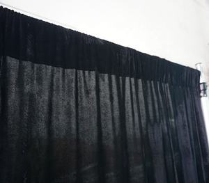 Supports de toile de fond de luxe pour événements, systèmes de poteaux et rideaux, 14 pieds x 12 pieds, pour scène et événements - Product Image 1