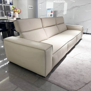 कारखाने आधुनिक <span class=keywords><strong>3</strong></span> सीटर लक्जरी चमड़े के इलेक्ट्रिक सफेद मैनुअल रिलेक्चर यूएसबी चार्जिंग के साथ यूएसबी चार्जिंग - Product Image 5