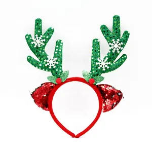 Wholesale Christmas Headband Xmas Tree Hair Hoop Hair Band Headwear for Christmas Party Fancy Dress Decoration for Kids Adults