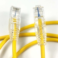 Cable de Conexión Ethernet UTP 24AWG CAT5e con Cubierta de PVC y Conector RJ45 para Reproductor de DVD, Cine en Casa y Uso en Redes LAN de Computadoras, Disponible en Stock