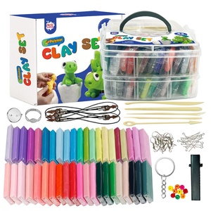 Kit de pâte polymère non collante pour four, 42 couleurs, pour enfants, avec outils de sculpture et accessoires, fournisseur OEM - Product Image 1
