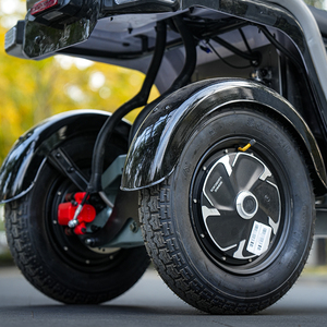 <span class=keywords><strong>Tricycle</strong></span> électrique 2 places avec auvent et porte-bagages, scooter à 3 roues pour personnes âgées, charge utile de 200-300 kg, autonomie de 50-70 km - Product Image 5