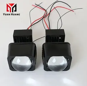 Hochwertiger E18 1,5 Zoll Bi-LED-Projektor hoher Tiefellicht-LED-Matrixlichter Teufels augen quadratische Miniobjektive für Scheinwerfer Nachrüstung