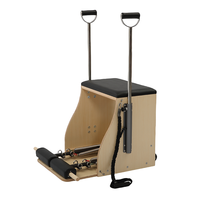 Chaise de Pilates professionnelle en bois de chêne, équipement durable pour le yoga, la remise en forme et l'entraînement à domicile
