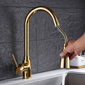 Modern Chrome Brass Single Handle Pull Out Sprayer Kitchen Cold and Hot Water Pull Down Kitchen Mixer Tap MK9824C Kitchen - Product Image 3
