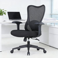 Chaise de bureau ergonomique en maille pour la maison ou l'atelier, hauteur réglable, pivotante, accoudoirs fixes, plusieurs couleurs, personnalisable, confortable