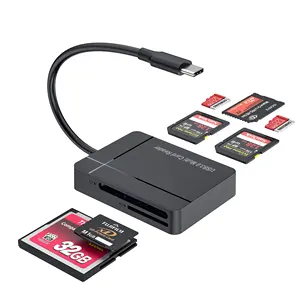 2023 Fábrica por atacado OEM ODM leitor de cartão SD USB 3.0, 7 em 1 leitor de cartão de memória USB 3.0 5Gbps