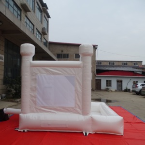 Castillo Inflable Blanco Comercial <span class=keywords><strong>para</strong></span> Bodas con Tobogán y Piscina <span class=keywords><strong>de</strong></span> Pelotas, Castillo Inflable <span class=keywords><strong>para</strong></span> Eventos y <span class=keywords><strong>Alquiler</strong></span> <span class=keywords><strong>de</strong></span> <span class=keywords><strong>Fiestas</strong></span> - Product Image 4