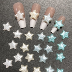 500 Uds. Preciosos dijes de Arte de estrellas coloridas Diy bailarina uñas redondeadas accesorios de salón de manicura decoración de caja de teléfono basura - Product Image 4
